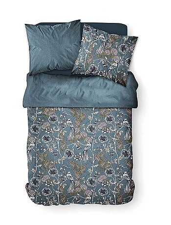 Juego de cama de algodón puro, 260 x 240 cm, color natural - AFIBEL