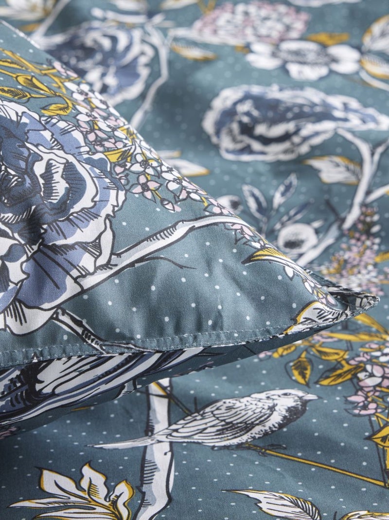 Juego de cama de algodón puro, 260 x 240 cm, color natural - AFIBEL Azul - Kiabi