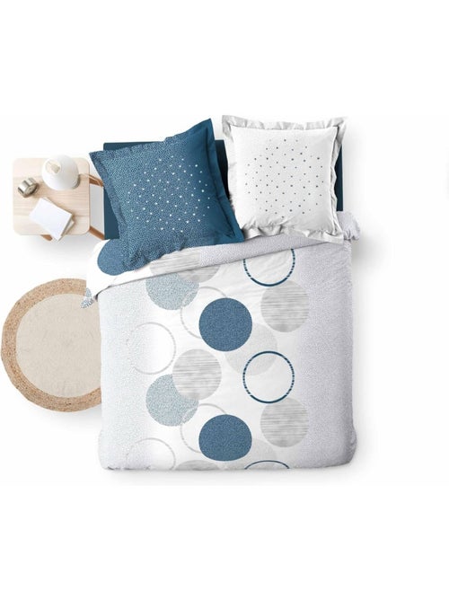 Juego de cama de algodón voie lactee bleu douceur d'intérieur - Kiabi Juego de cama de algodón voie lactee bleu douceur d'intérieur - Kiabi