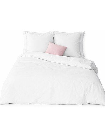 Juego de cama de algodón y lino lavado liso