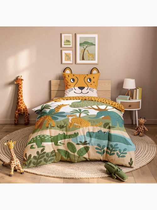 Juego de cama de algodón zanimo douceur d'intérieur - Kiabi Juego de cama de algodón zanimo douceur d'intérieur - Kiabi