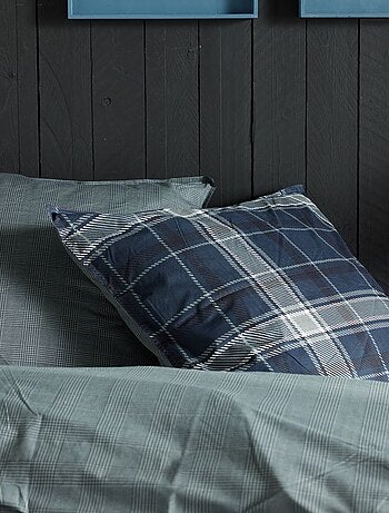 Juego de cama de cuadros - Doble