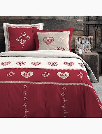 Juego de cama de estilo montañés acogedor