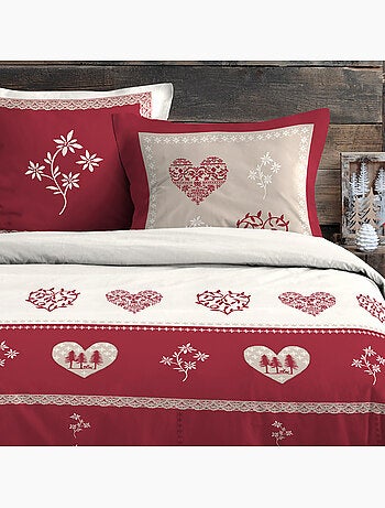 Juego de cama de estilo montañés acogedor