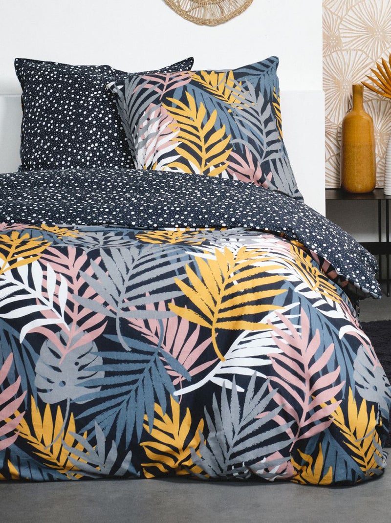 Juego de cama de estilo natural  - Doble AZUL - Kiabi