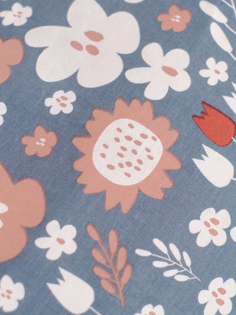Juego de cama de 'flores' - Doble gris - Kiabi
