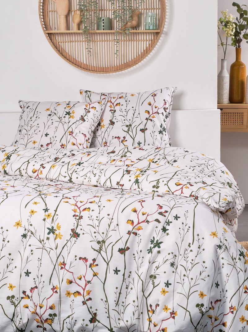 Juego de cama de 'flores' - Doble GRIS - Kiabi