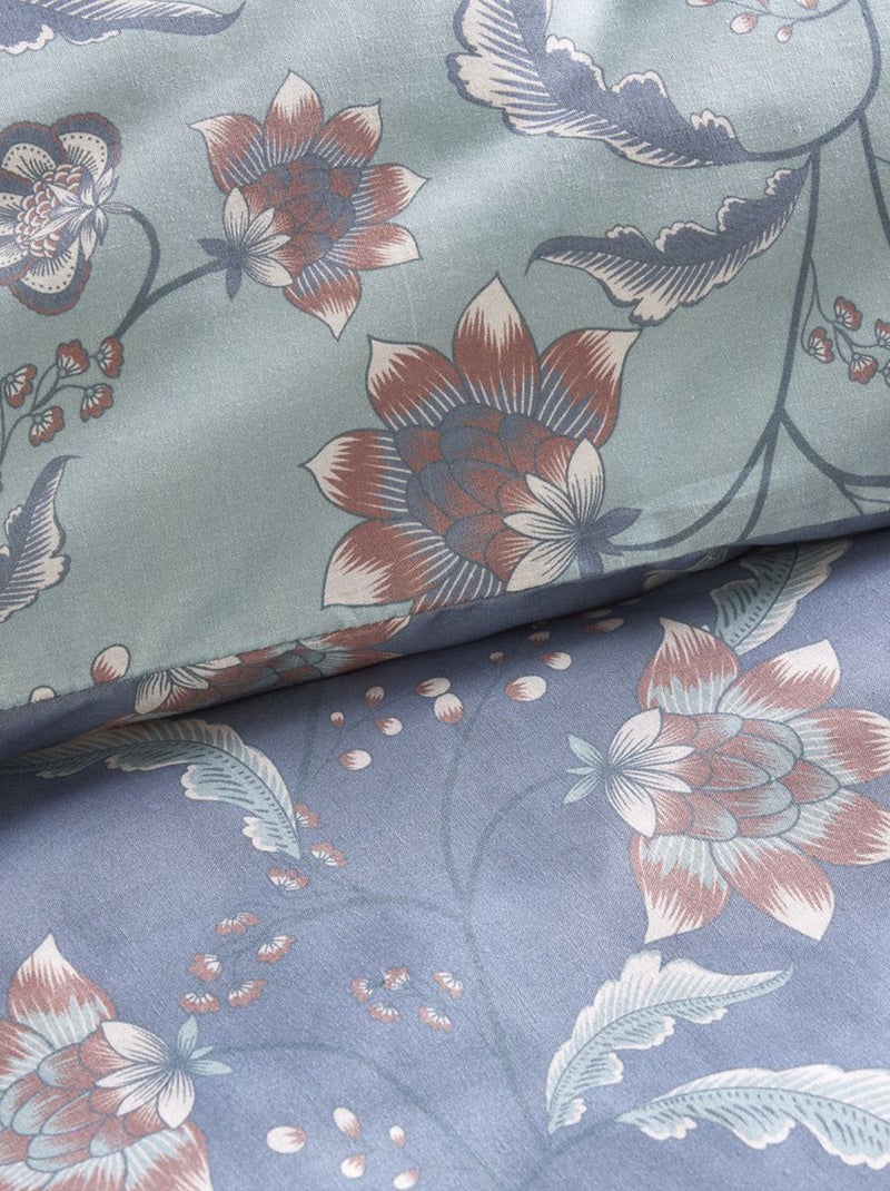 Juego de cama de flores - Doble GRIS - Kiabi