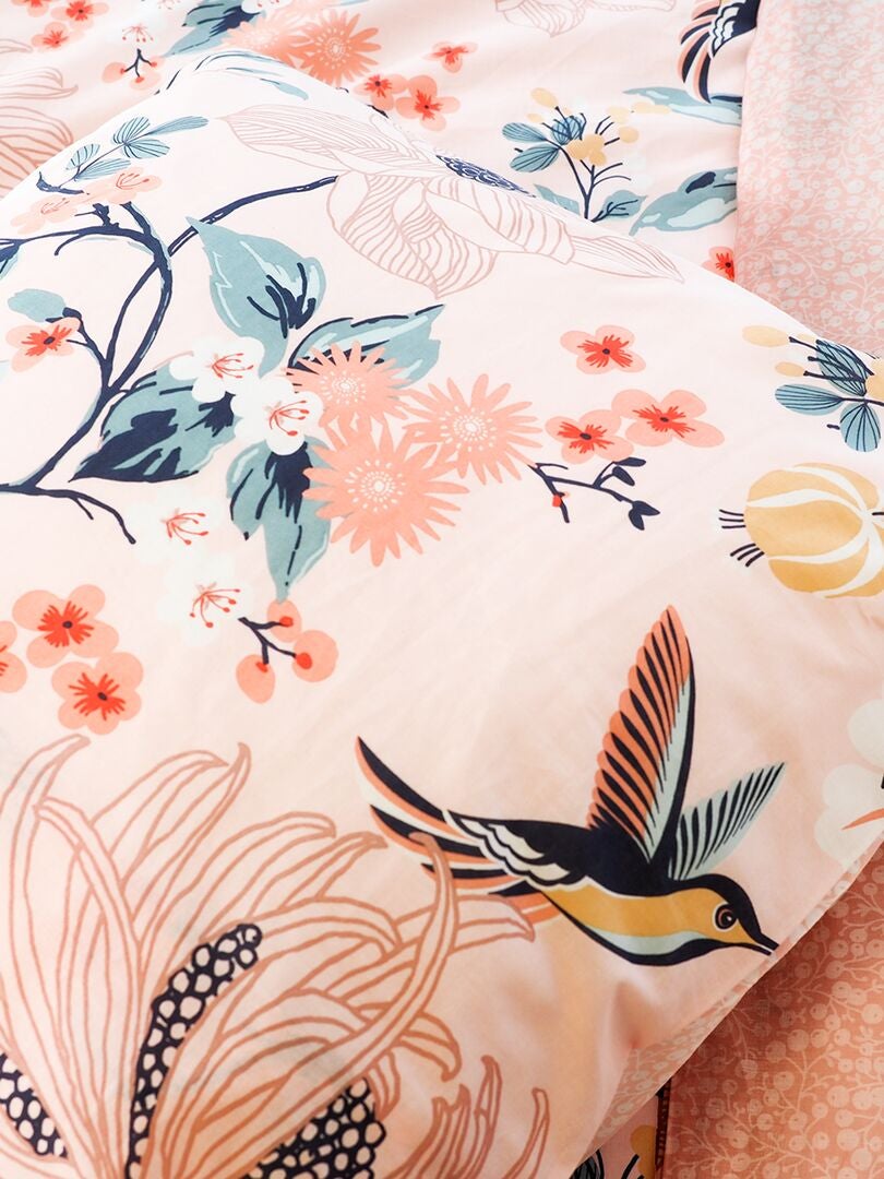 Juego de cama de 'flores' - Doble ROSA - Kiabi