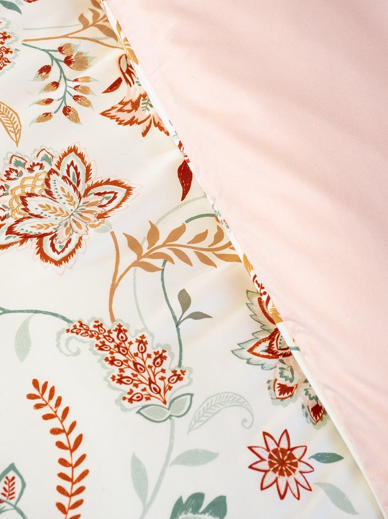 Juego de cama de flores - Doble ROSA - Kiabi