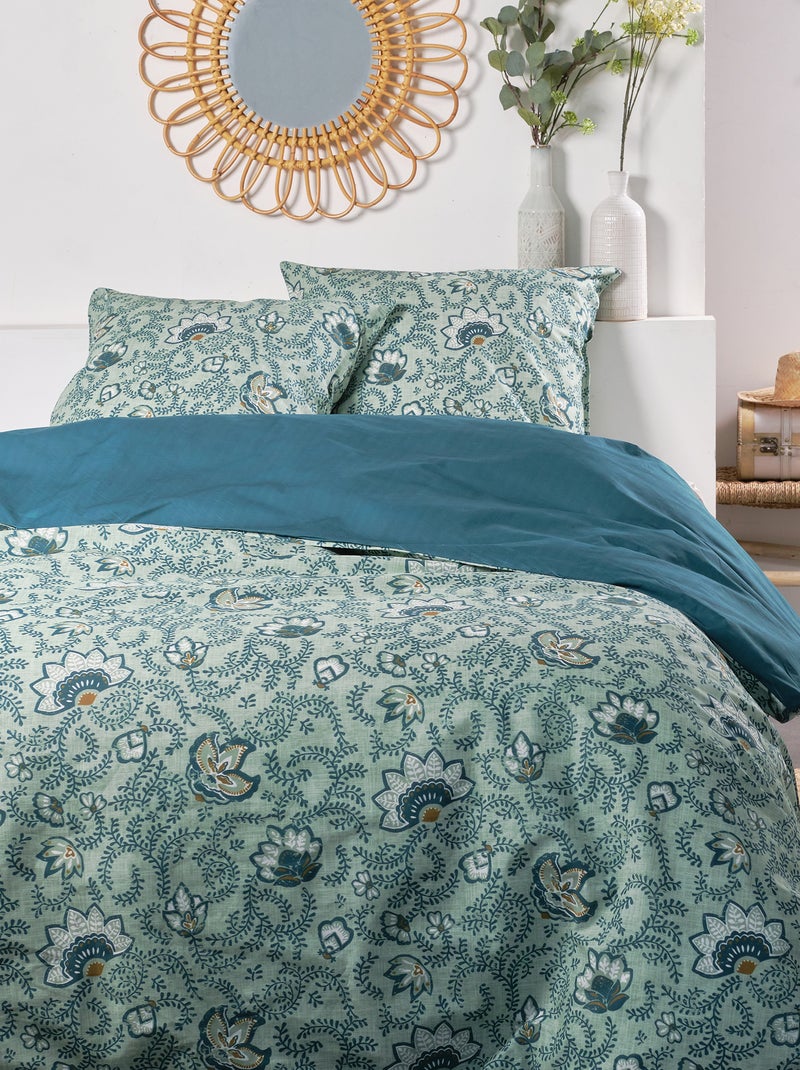 Juego de cama de 'flores' - Doble VERDE - Kiabi