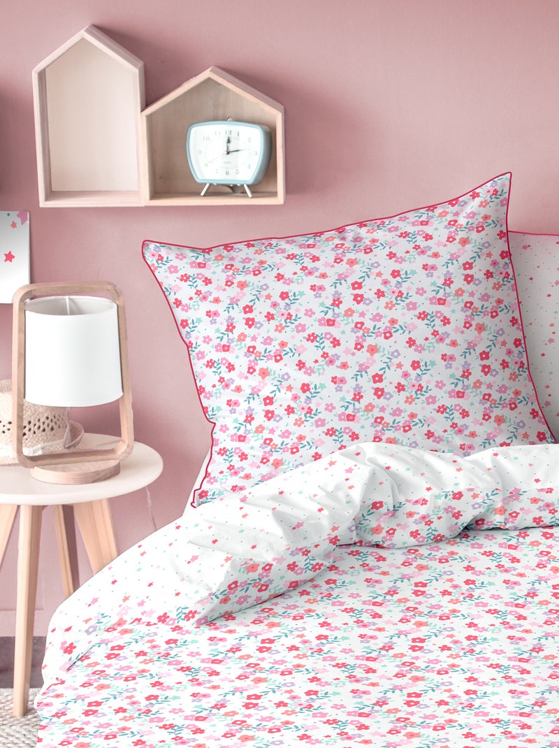 Juego de cama de 'flores' - Individual ROSA - Kiabi