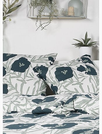 Juego de cama de franela 240 x 220 cm, Amapolas - AFIBEL