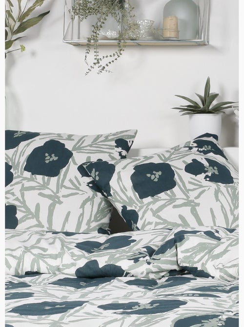Juego de cama de franela 240 x 220 cm, Amapolas - AFIBEL - Kiabi
