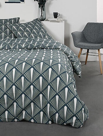 Juego de cama de franela, 240 x 220 cm, Art Déco - AFIBEL