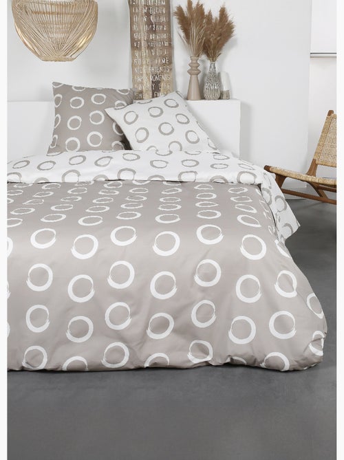 Juego de cama de franela 240 x 220 cm, Círculos - AFIBEL - Kiabi