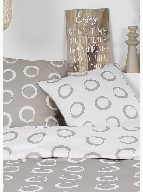 Juego de cama de franela 240 x 220 cm, Círculos - AFIBEL - Kiabi