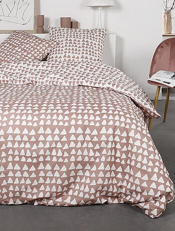 Juego de cama de franela, 240 x 220 cm, Triángulos - AFIBEL
