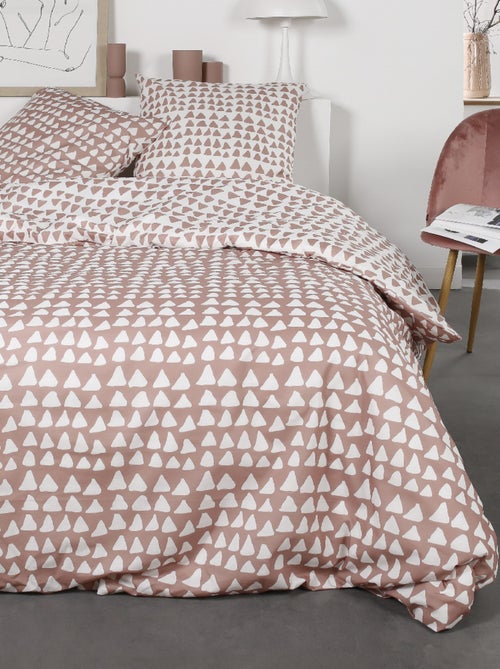 Juego de cama de franela, 240 x 220 cm, Triángulos - AFIBEL - Kiabi