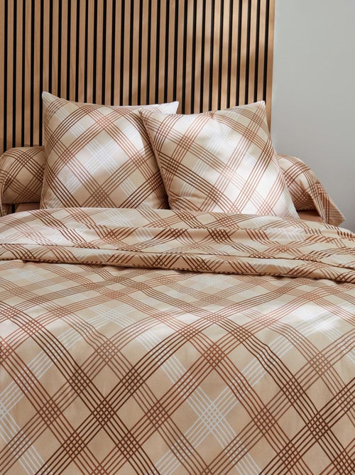 Juego de cama de franela con diseño gráfico - Kiabi