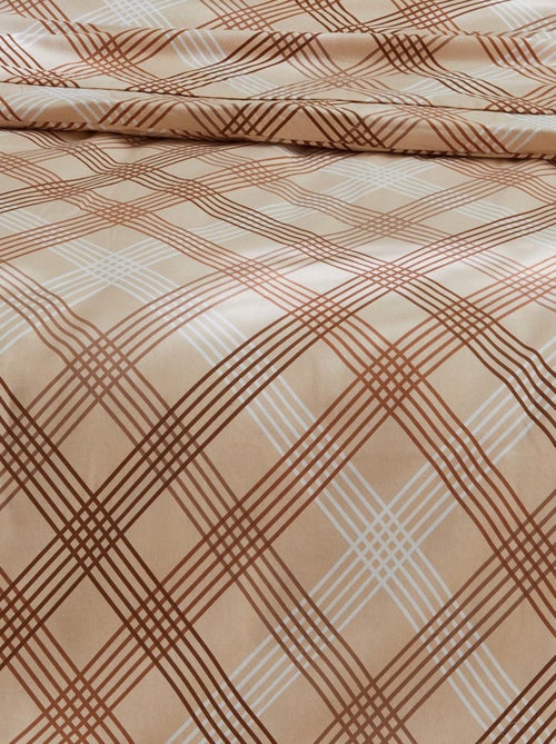 Juego de cama de franela con diseño gráfico - Kiabi