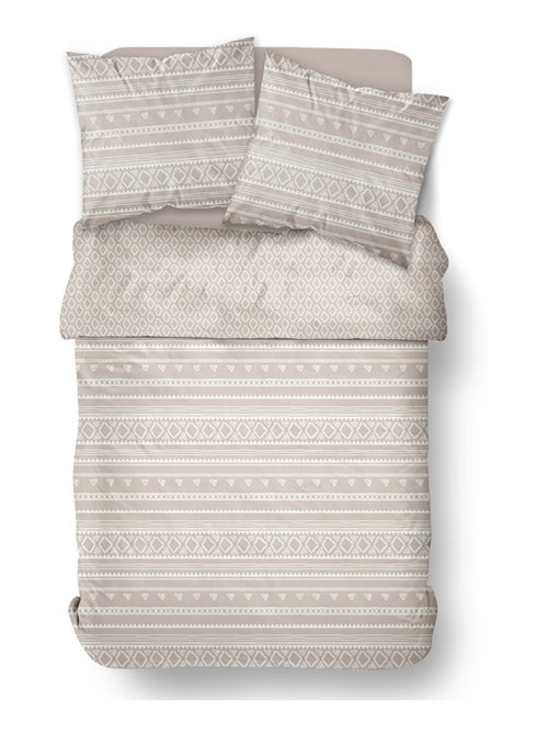 Juego de cama de franela étnica, 240 x 220 cm - AFIBEL - Kiabi Juego de cama de franela étnica, 240 x 220 cm - AFIBEL - Kiabi