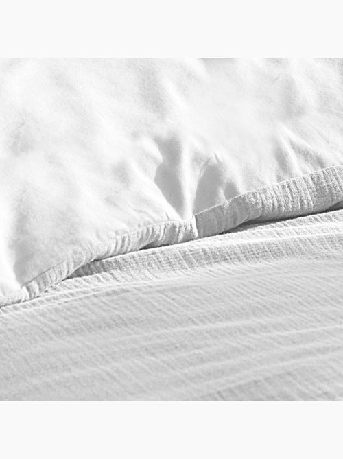 Juego de cama de gasa de algodón + 2 fundas de almohada - angelia - Kiabi Juego de cama de gasa de algodón + 2 fundas de almohada - angelia - Kiabi