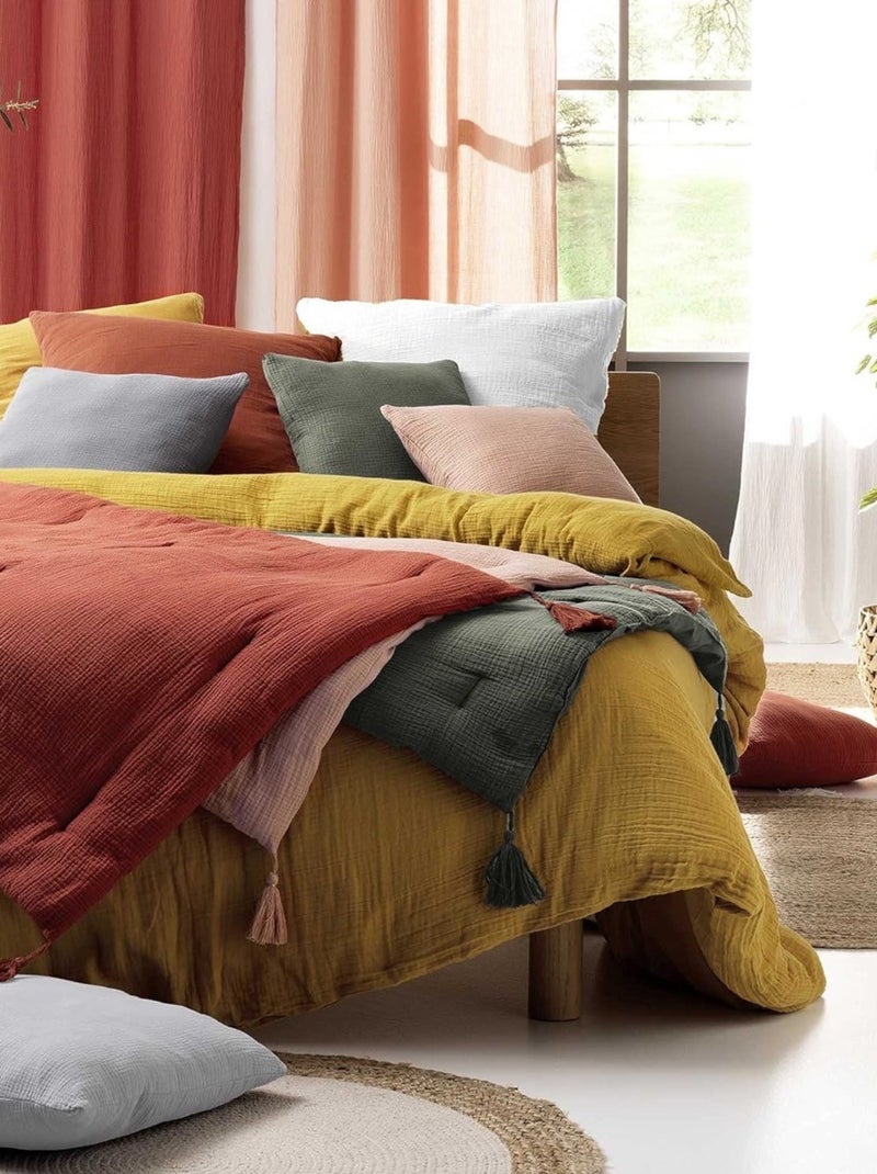 Juego de cama de Gasa de Algodón Alia PROMO LINGE Blanco - Kiabi