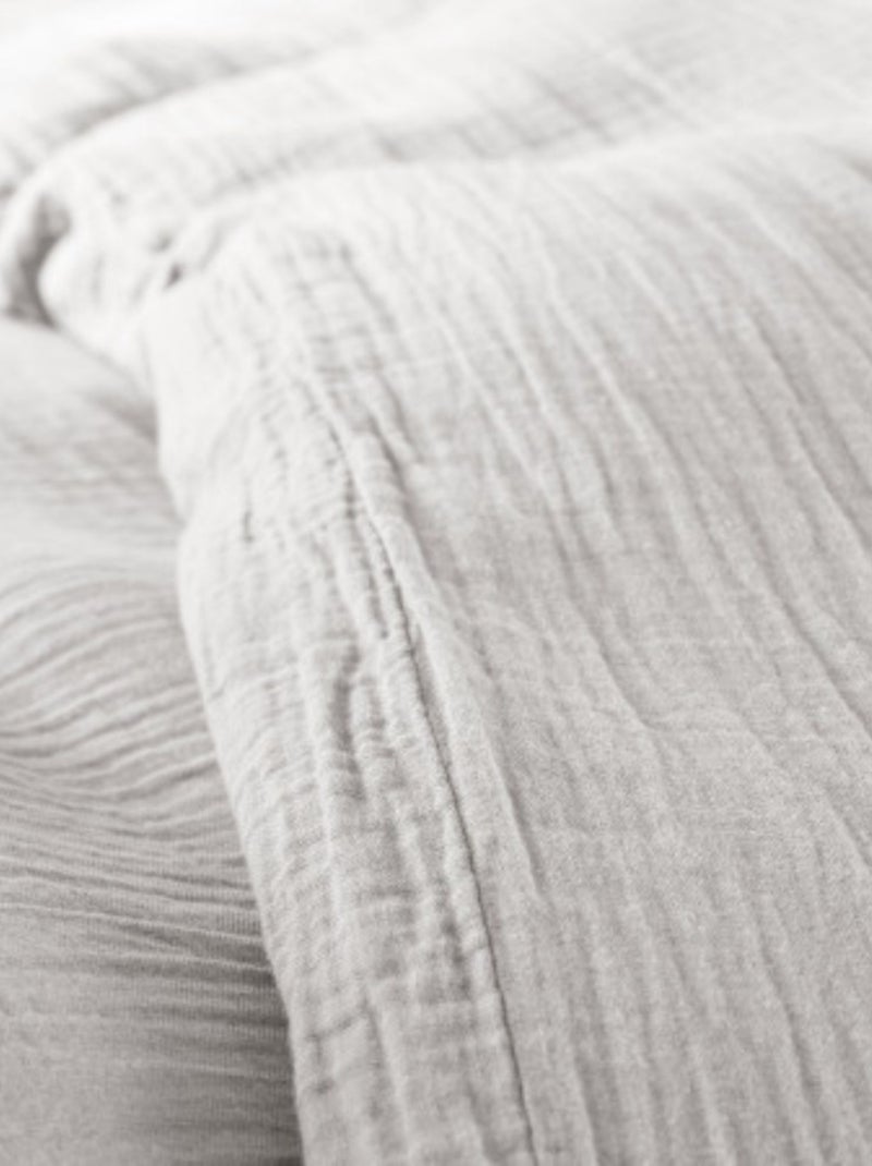 Juego de cama de Gasa de Algodón Alia PROMO LINGE Gris claro - Kiabi