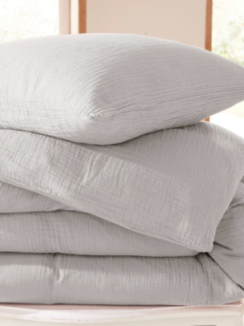Juego de cama de Gasa de Algodón Alia PROMO LINGE Gris claro - Kiabi
