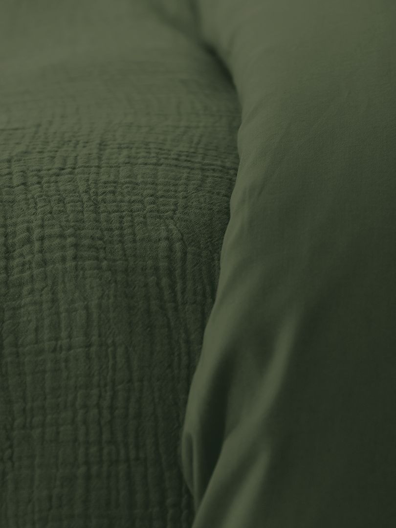 Juego de cama de gasa de algodón KAKI - Kiabi