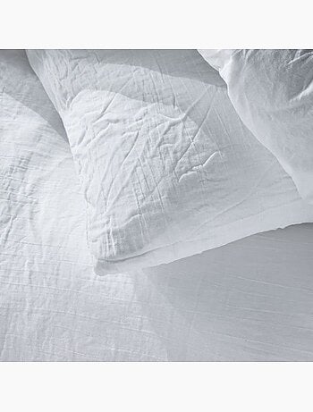 Juego de cama de gasa de algodón lisa, 240 x 220 cm - AFIBEL