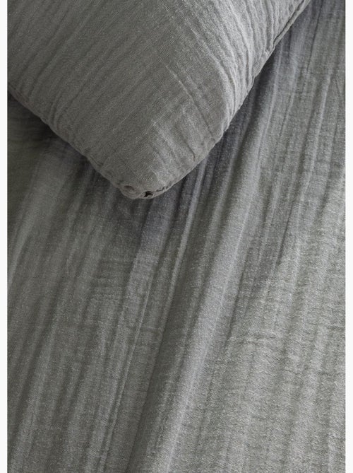 Juego de cama de gasa de algodón lisa, 240 x 220 cm - AFIBEL - Kiabi