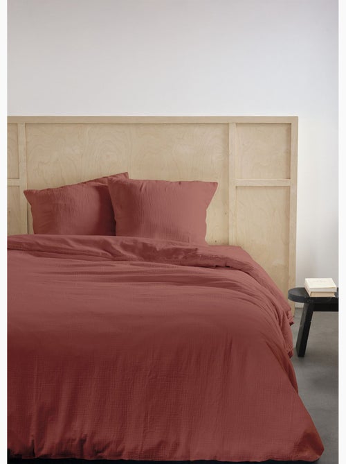 Juego de cama de gasa de algodón lisa, 240 x 220 cm - AFIBEL - Kiabi