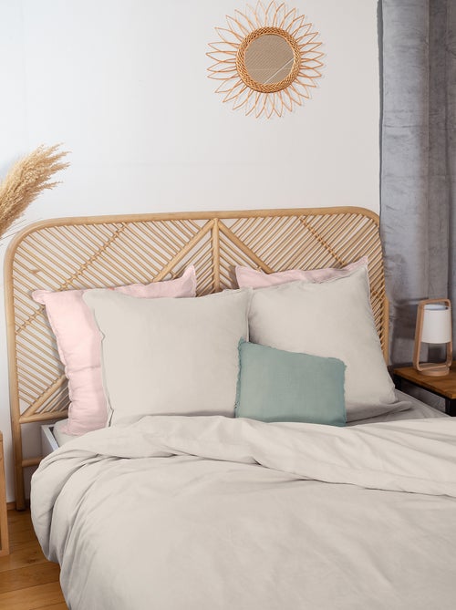 Juego de cama de mezcla de lino  - Doble - Kiabi