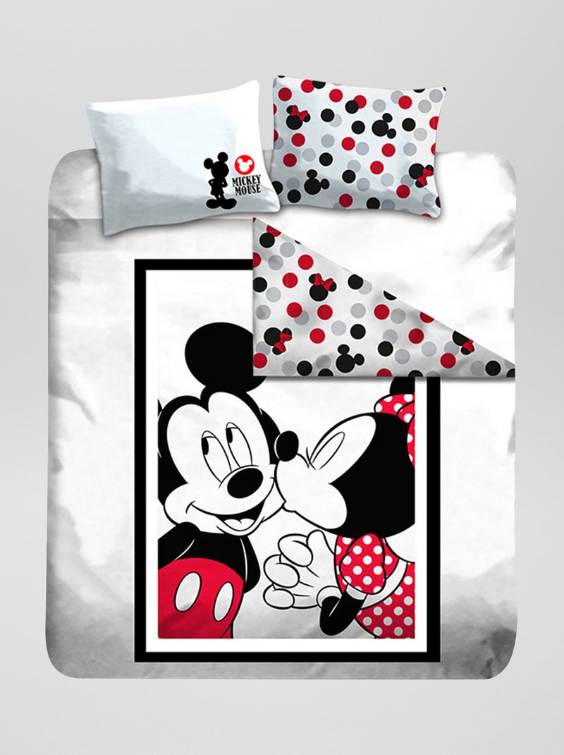 Juego de cama de 'Mickey' y 'Minnie' - Doble NEGRO - Kiabi
