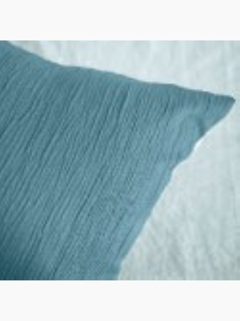 Juego de cama de microfibra gofrada Azul - Kiabi