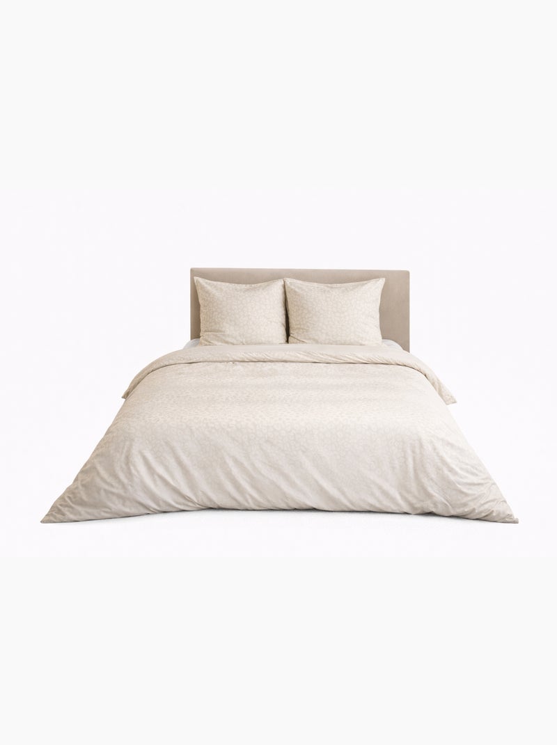 Juego de cama de microfibra gofrada Beige - Kiabi