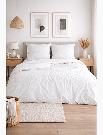 Juego de cama de microfibra gofrada