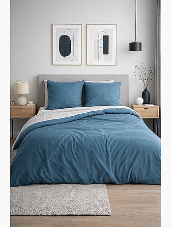 Juego de cama de microfibra gofrada