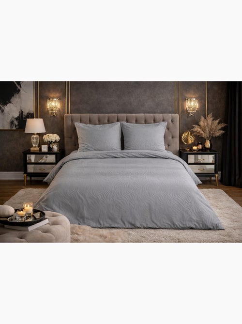 Juego de cama de microfibra gofrada - Kiabi Juego de cama de microfibra gofrada - Kiabi
