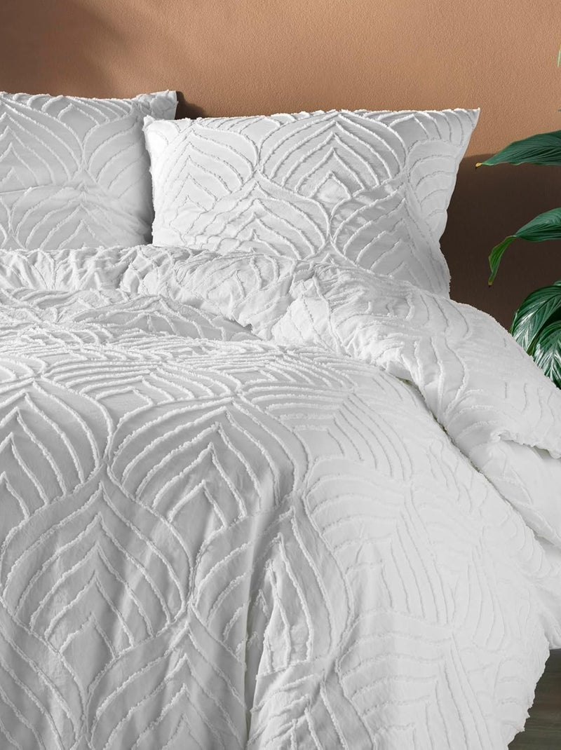 Juego de cama de Microfibra Heltie PROMO LINGE Blanco - Kiabi