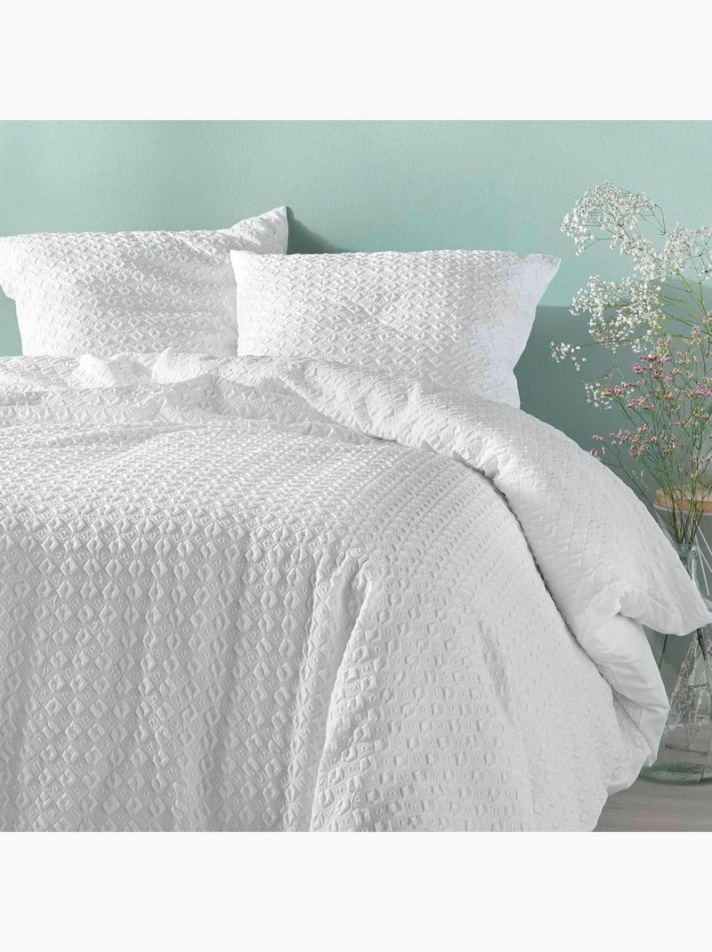 Juego de cama de Microfibra Litea Douceur d'Intérieur Blanco - Kiabi