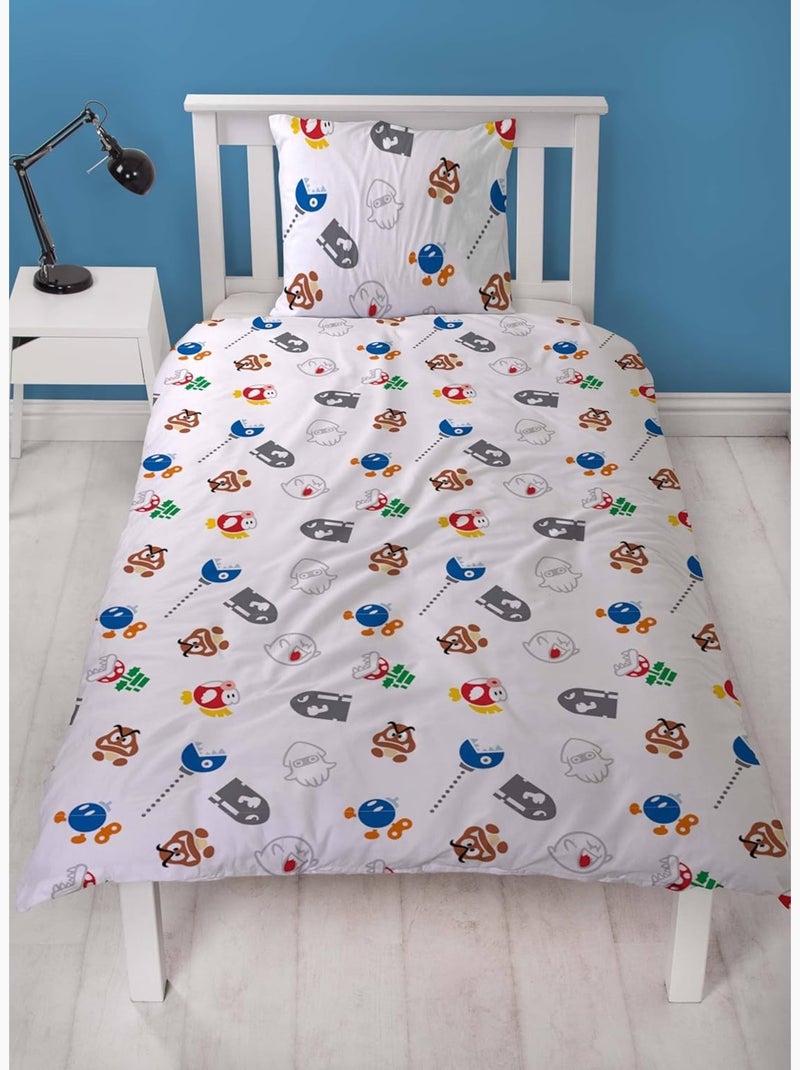 Juego de cama de microfibra lyo mario Gris - Kiabi