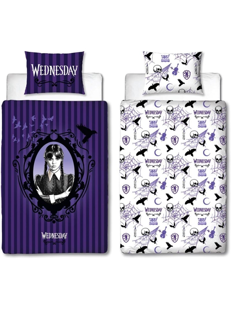 Juego de cama de microfibra lyo wednesday Negro - Kiabi