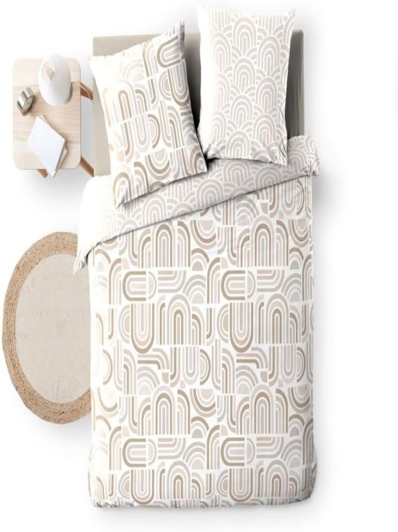 Juego de cama de Microfibra pandoris Douceur d'Intérieur Beige - Kiabi