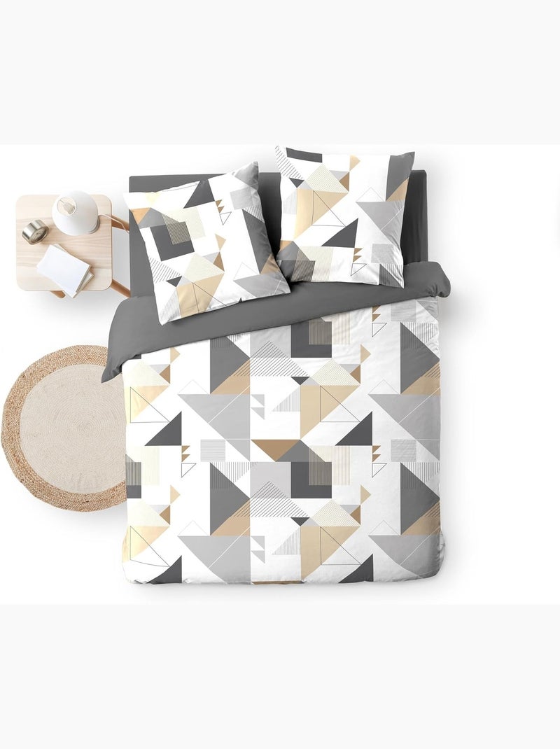 Juego de cama de Microfibra Trigone Douceur d'Intérieur Beige - Kiabi