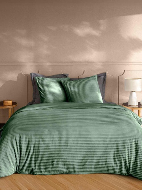 Juego de cama de poliéster flanelle douceur d'intérieur - Kiabi Juego de cama de poliéster flanelle douceur d'intérieur - Kiabi
