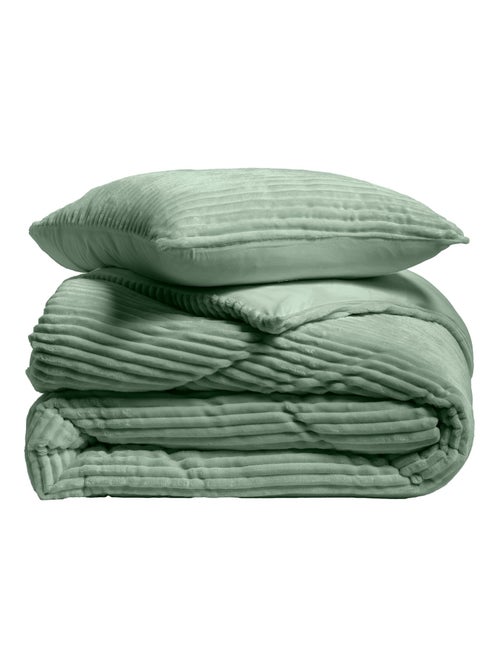 Juego de cama de poliéster flanelle douceur d'intérieur - Kiabi Juego de cama de poliéster flanelle douceur d'intérieur - Kiabi
