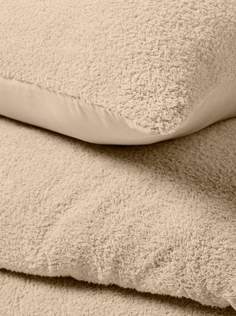 Juego de cama de rizo liso Beige arena - Kiabi